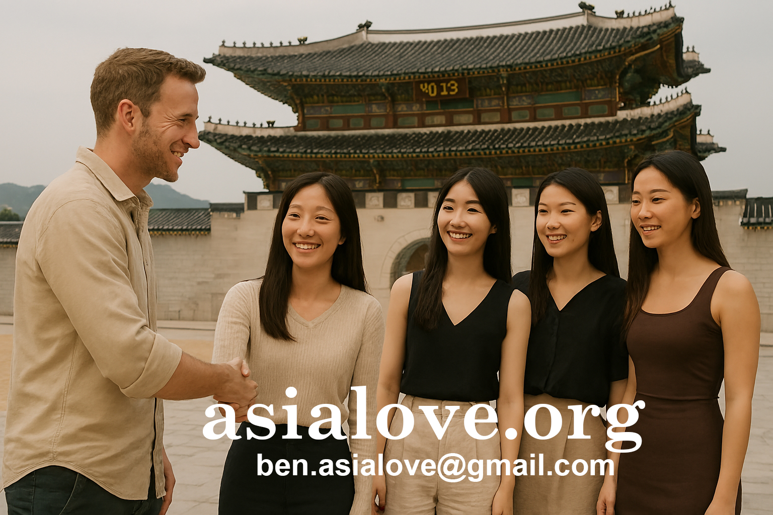 Beautiful woman in South Korea