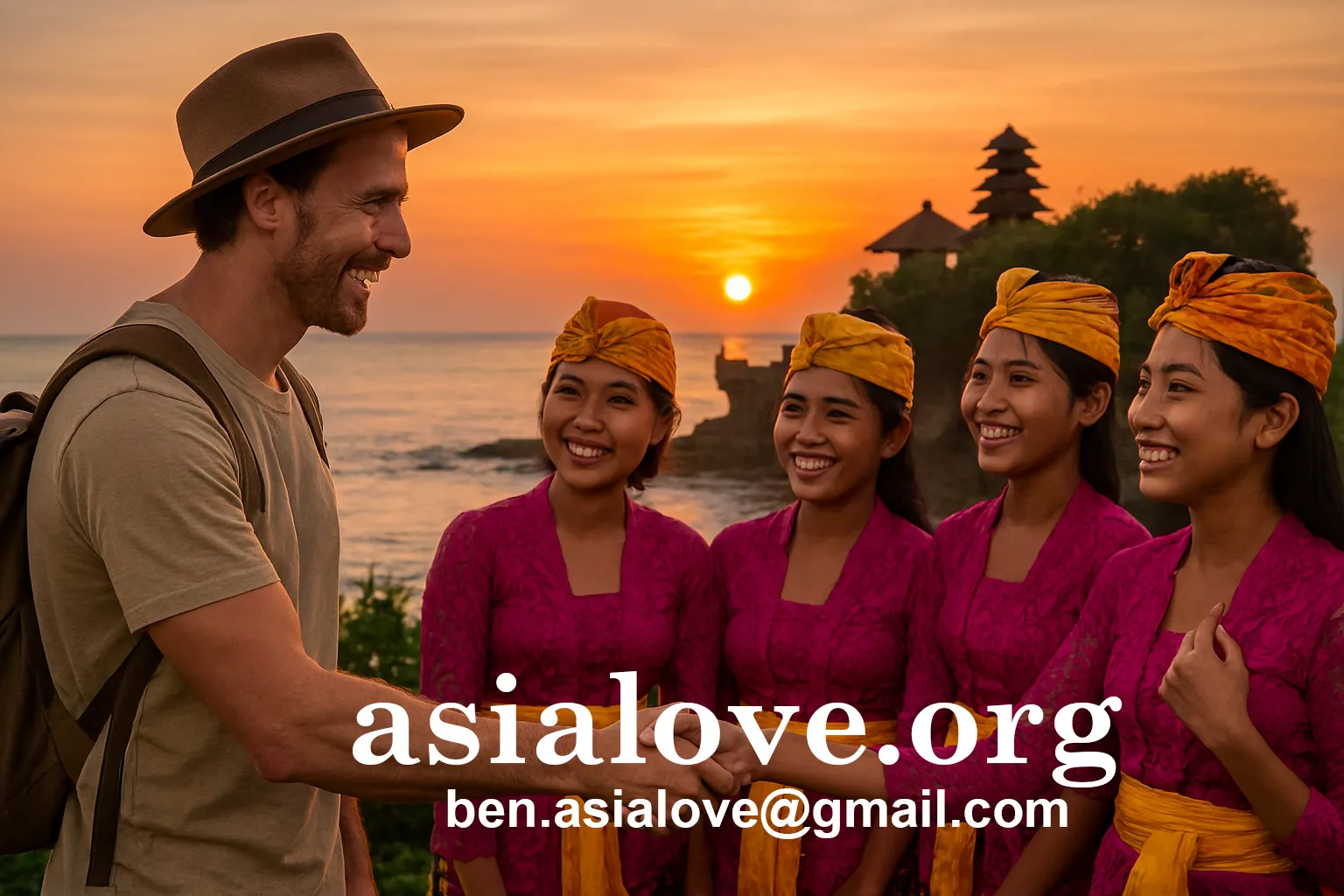 Beautiful woman in Indonesia